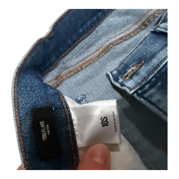 Express 70’s Flare Blue Jeans - Picture 7 of 7